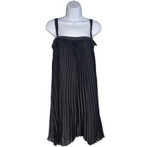 G-Star RAW GS Plisse Sleeveless Dress Color Black Size S